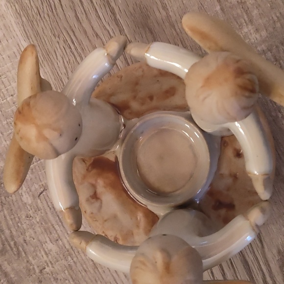 NWOT Ceramic Angels Christmas Candle Holder - Picture 2 of 5